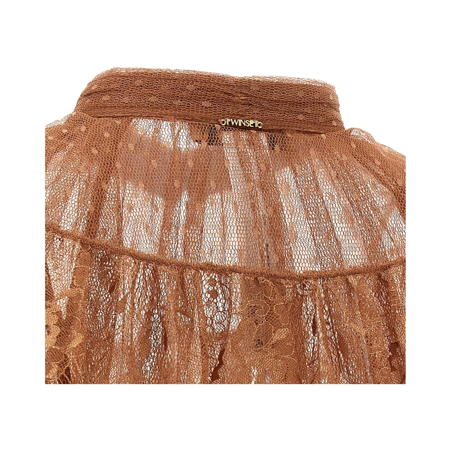 Brown Polyester Blouse