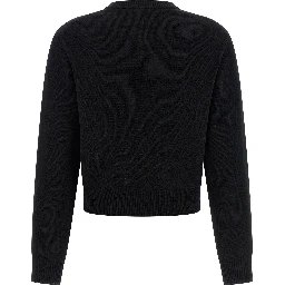 Black Wool Cardigan