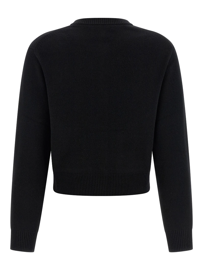 Black Wool Cardigan