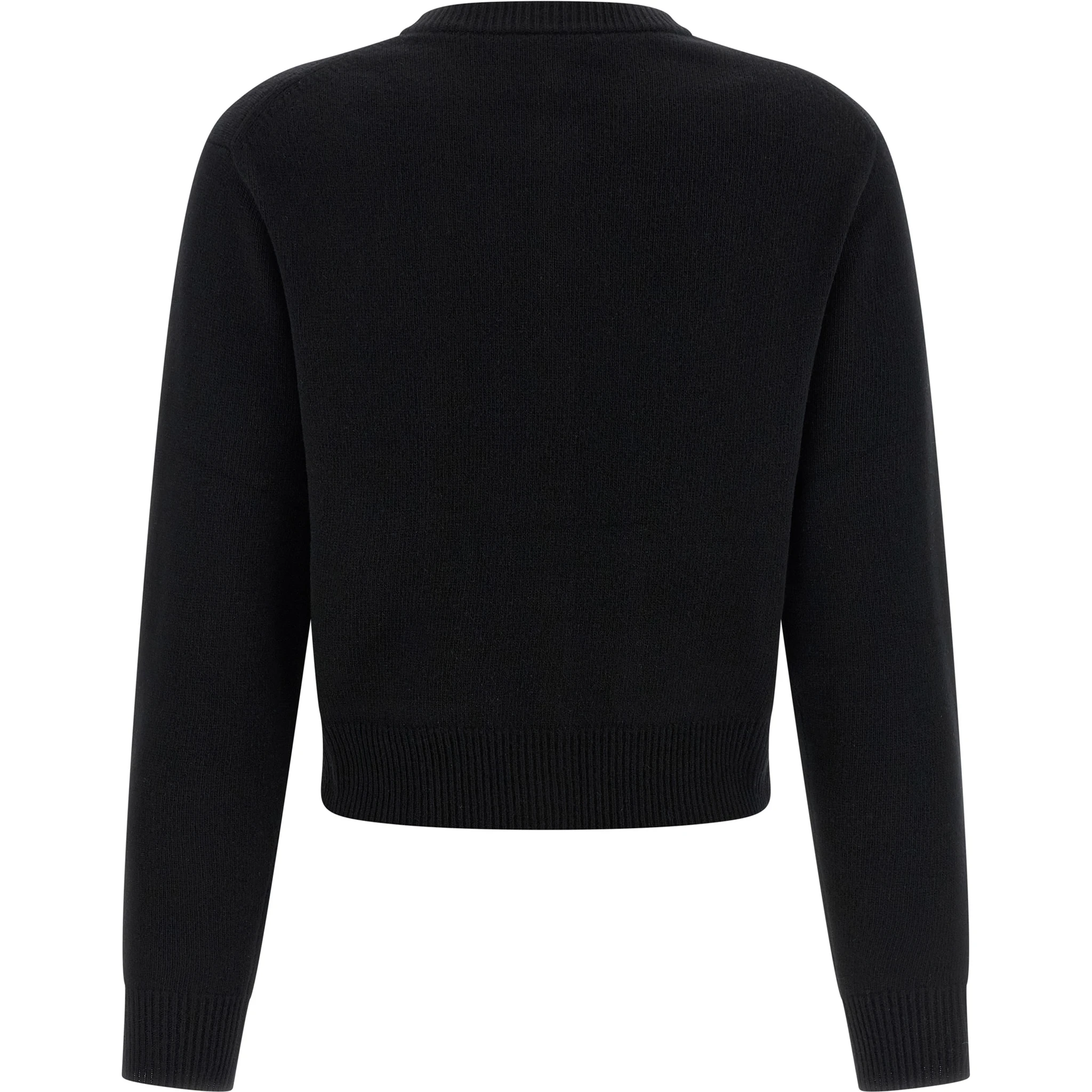 Black Wool Cardigan