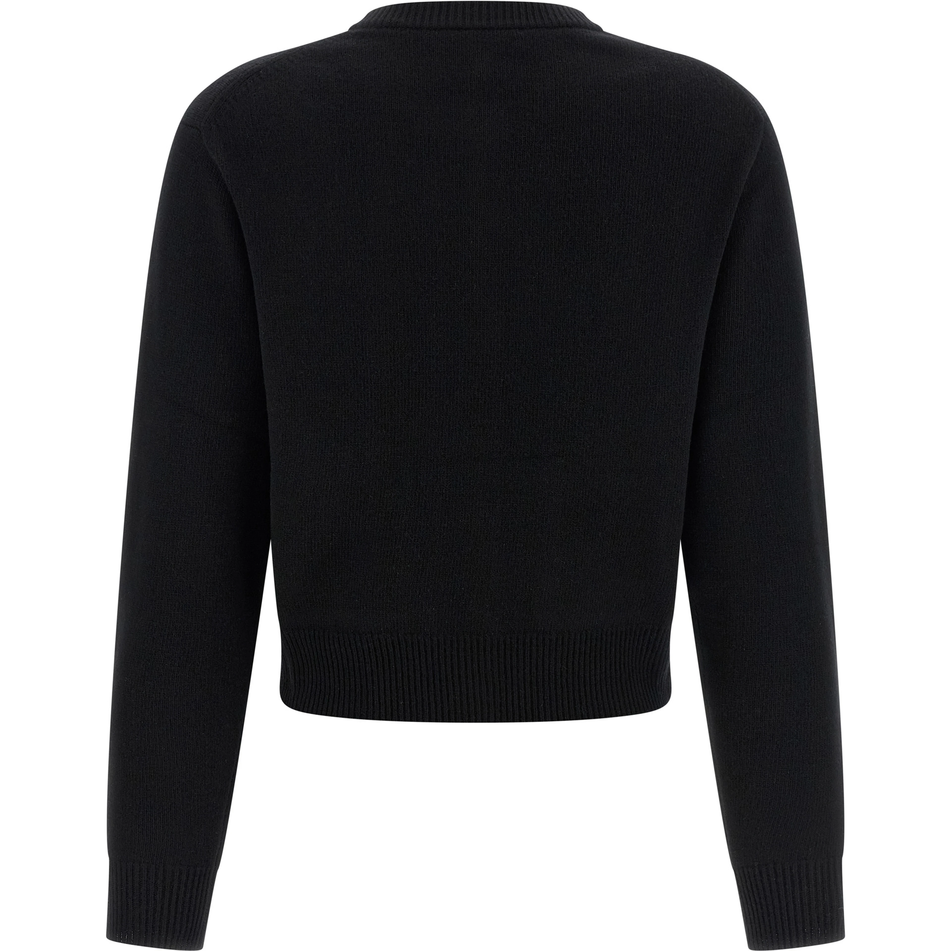 Black Wool Cardigan
