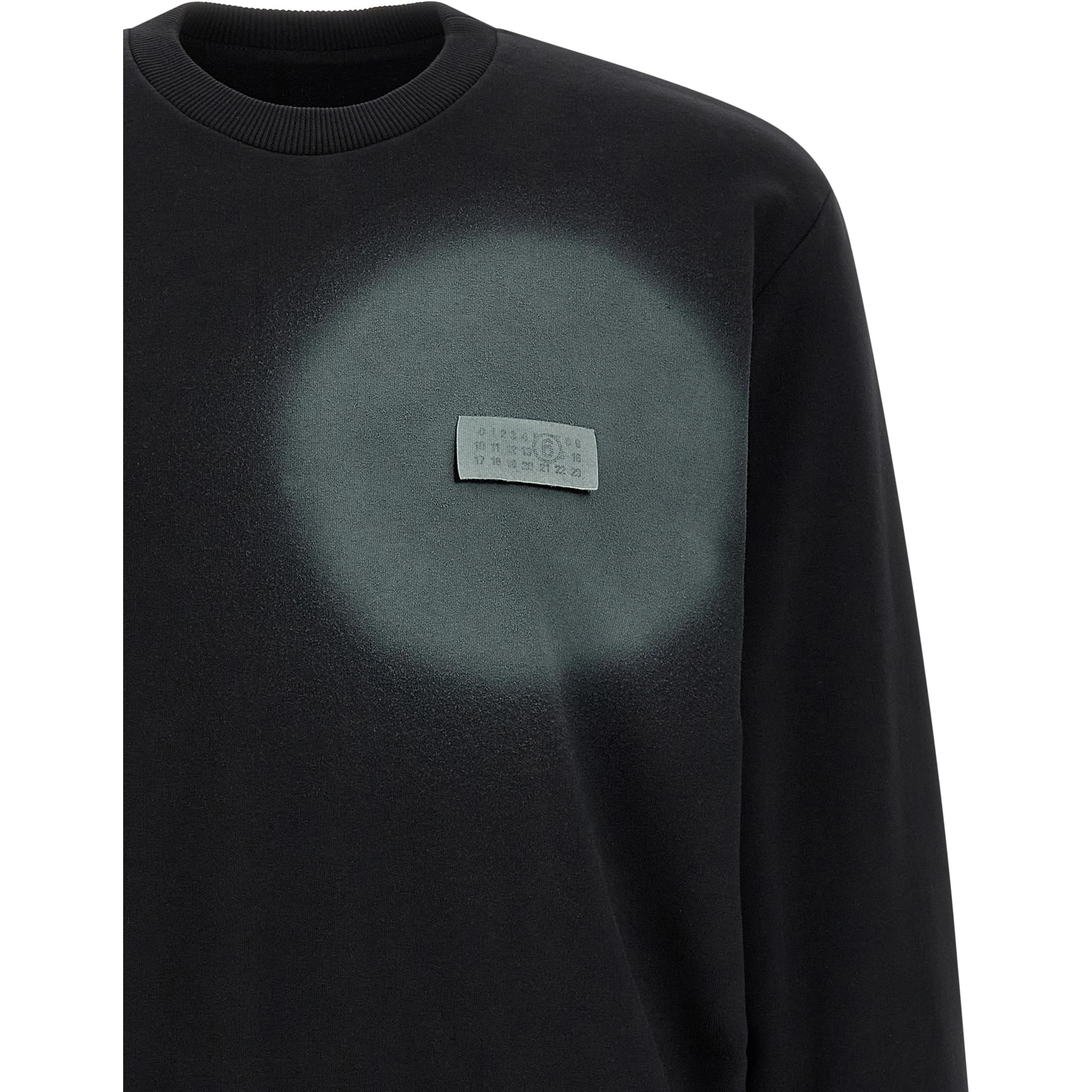 Black Cotton Sweatshirt