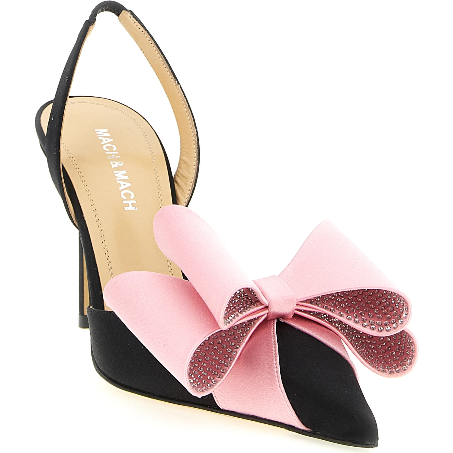 Multicolor Satin High Heel Pumps