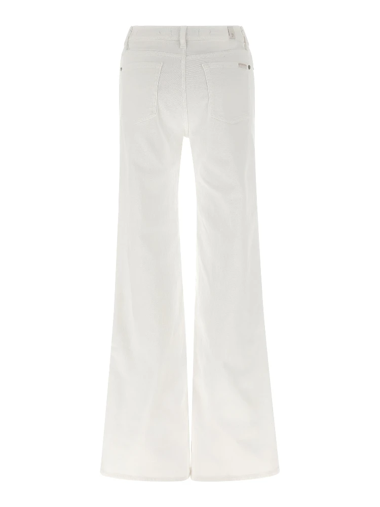 White Cotton Flared Jeans alternative