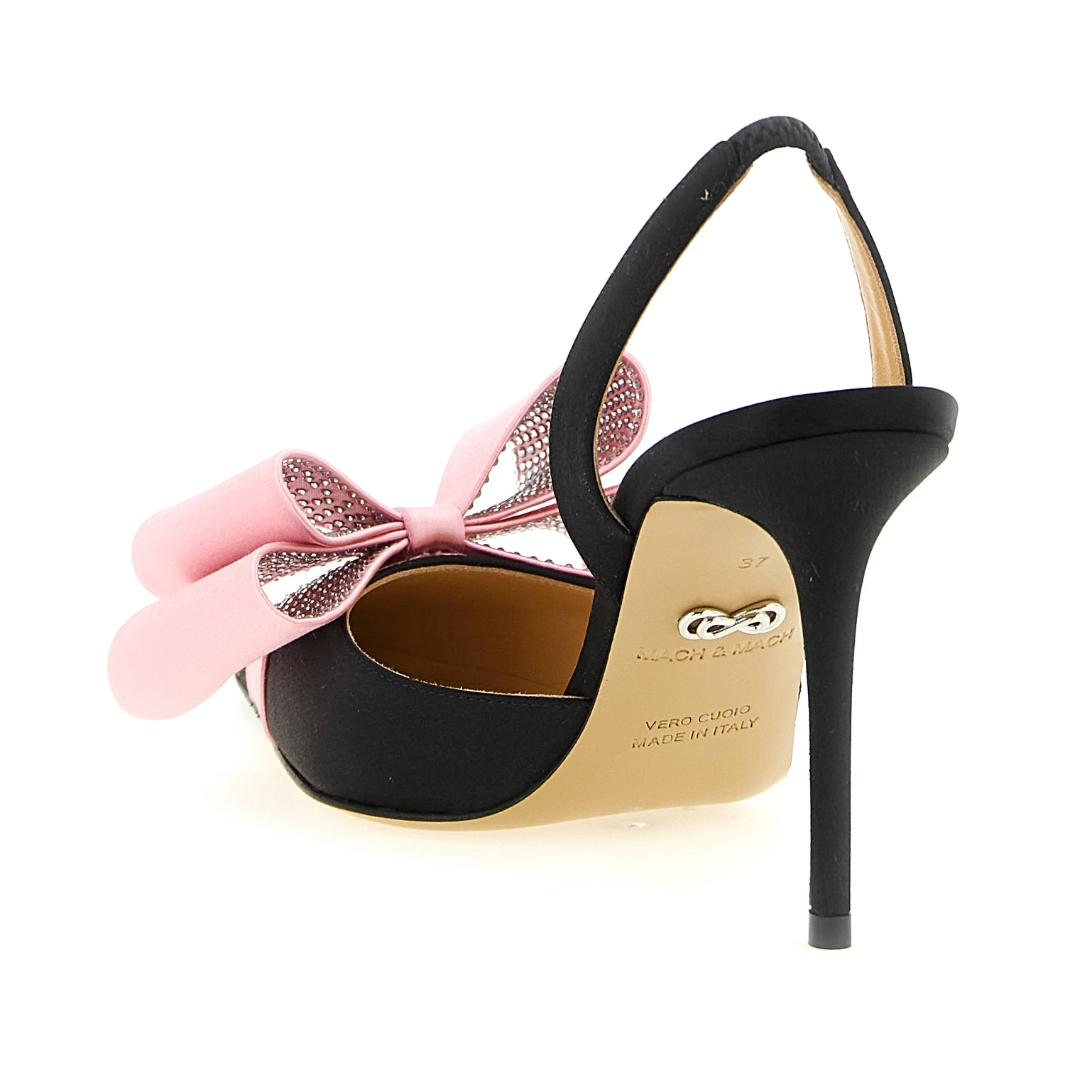 Multicolor Satin High Heel Pumps