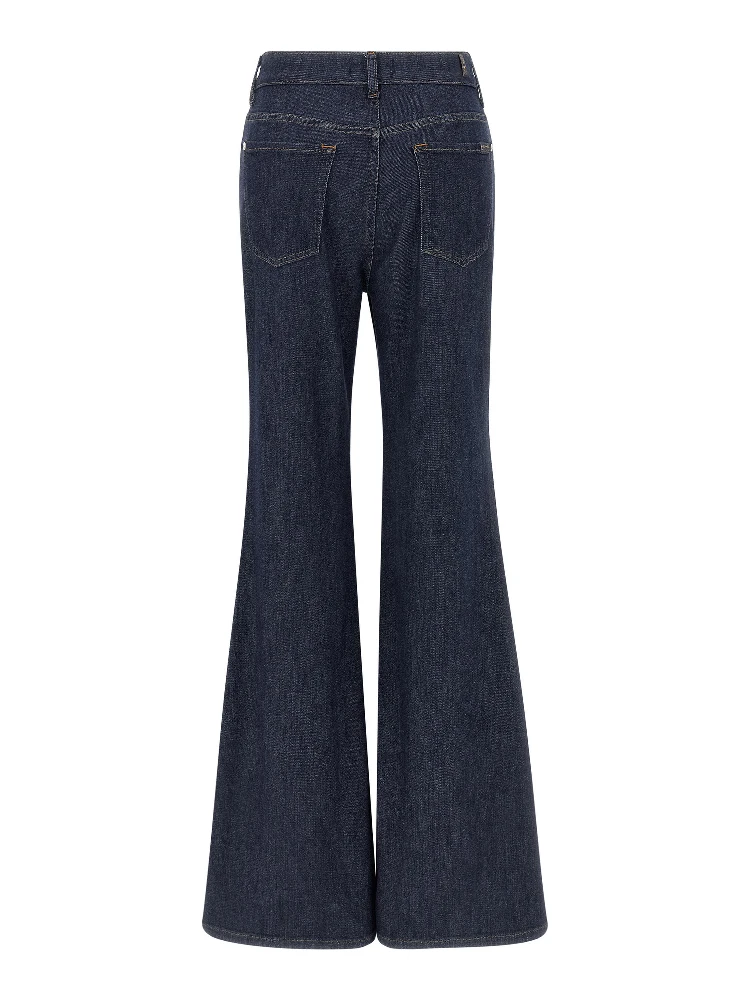 Blue Cotton Flared Jeans alternative