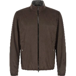 Brown Polyester Jacket