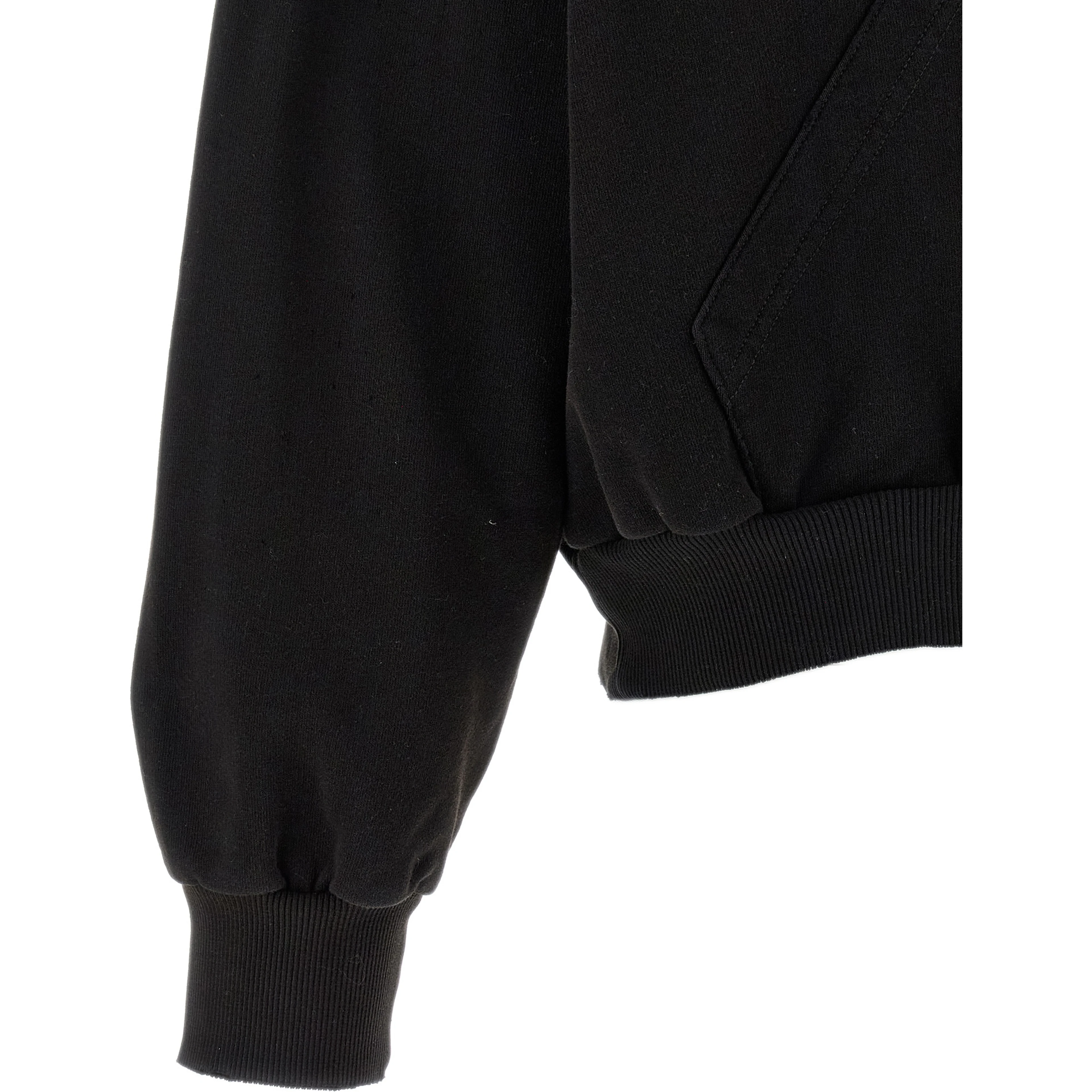 Black Cotton Sweatshirt