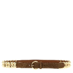 Brown Lamb Leather Regular Belt