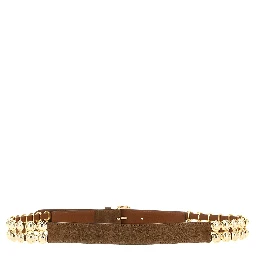 Brown Lamb Leather Regular Belt