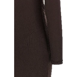 Brown Viscose Long Dress