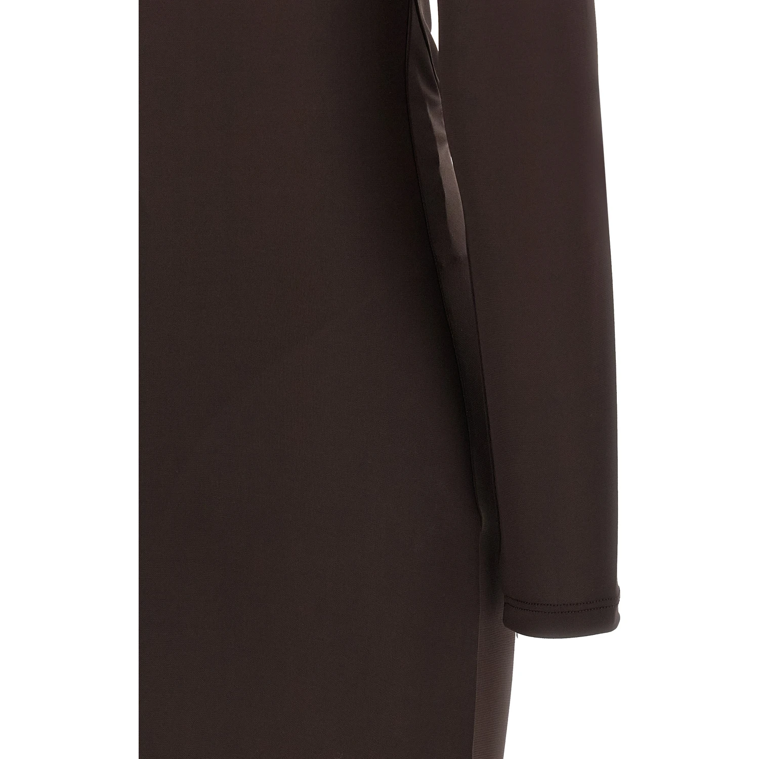 Brown Viscose Long Dress