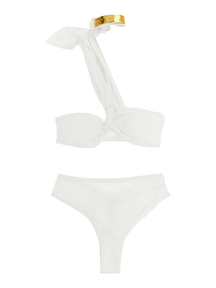 White Polyamide Bikini