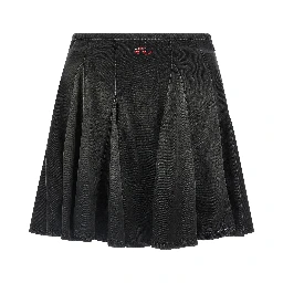 Black Cotton Long Skirt