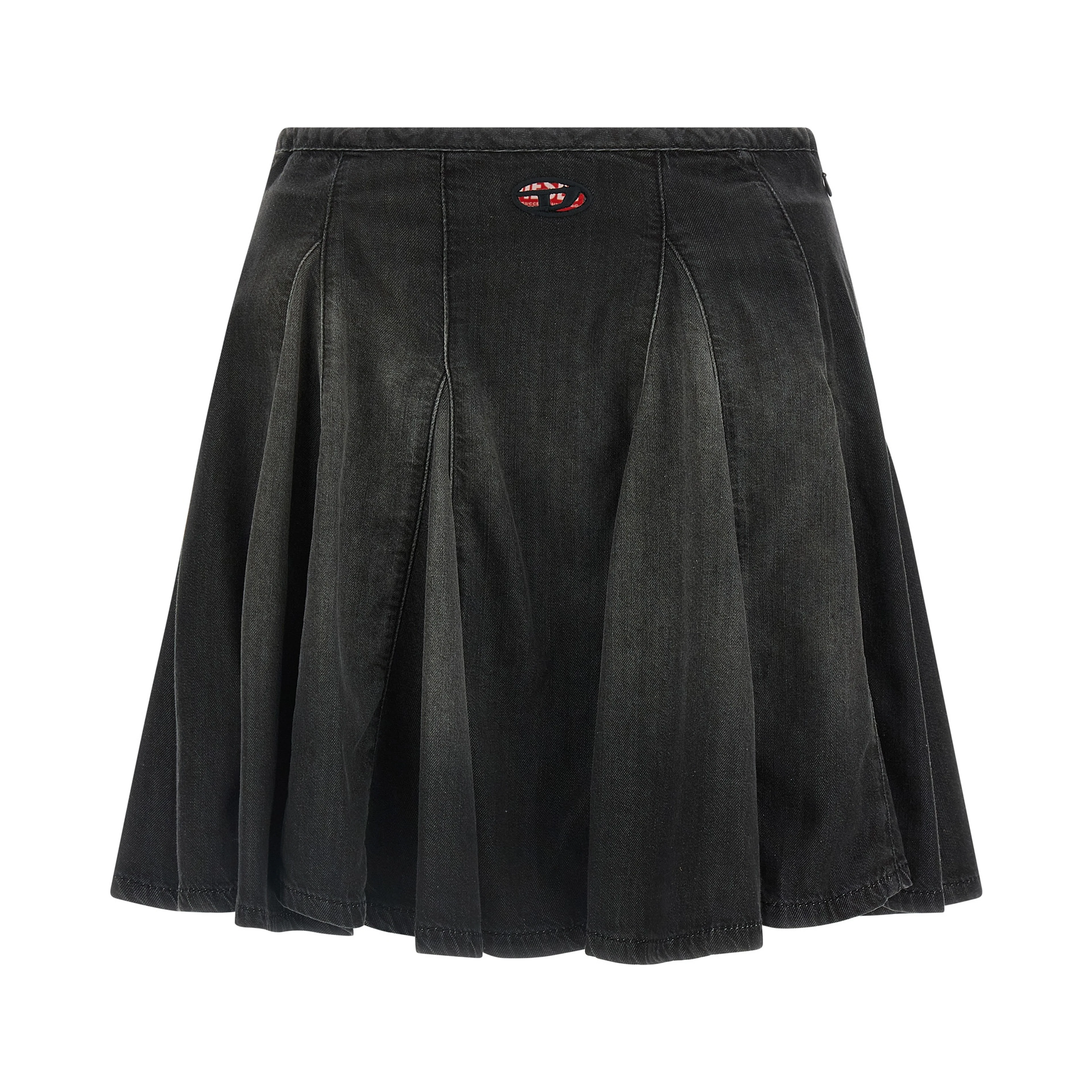 Black Cotton Long Skirt