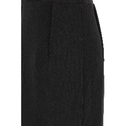 Black Polyester Long Dress