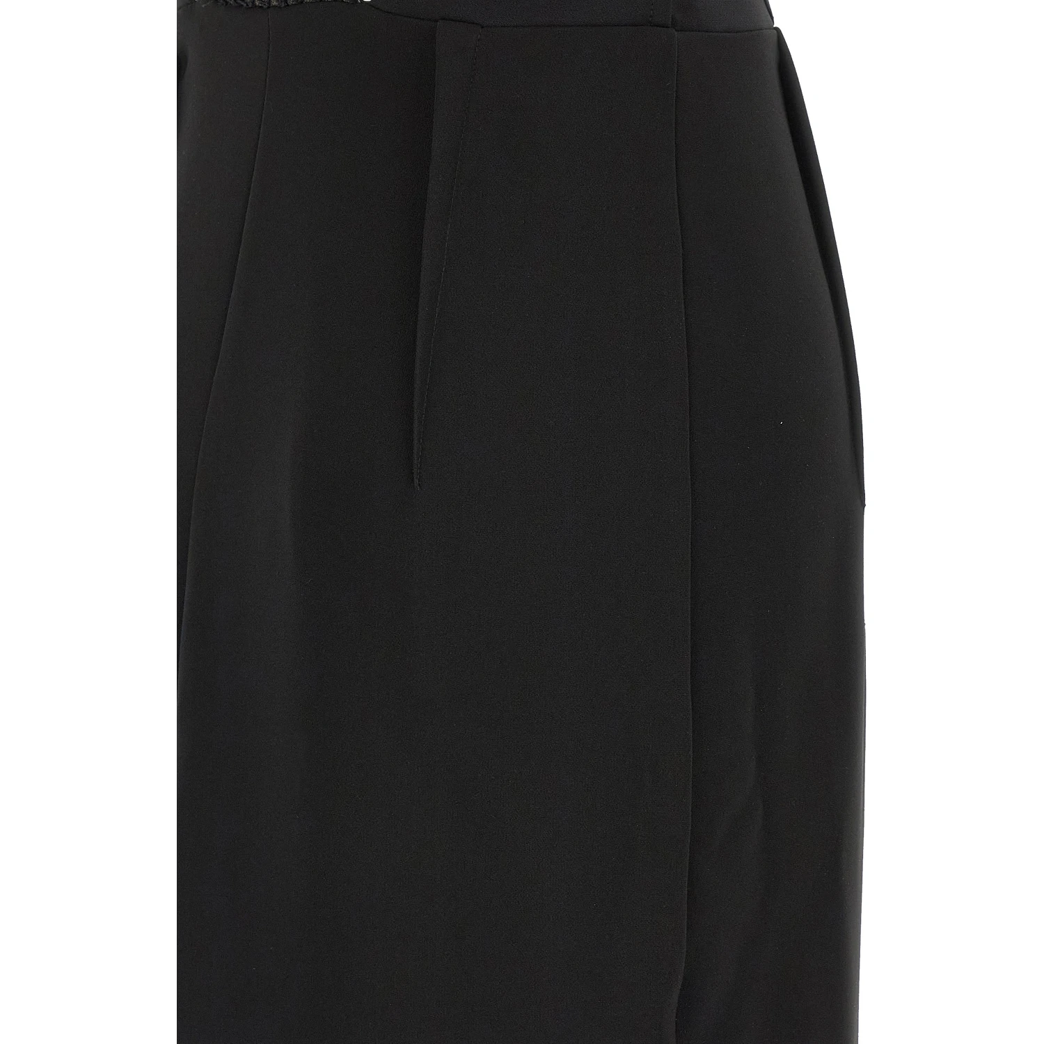 Black Polyester Long Dress