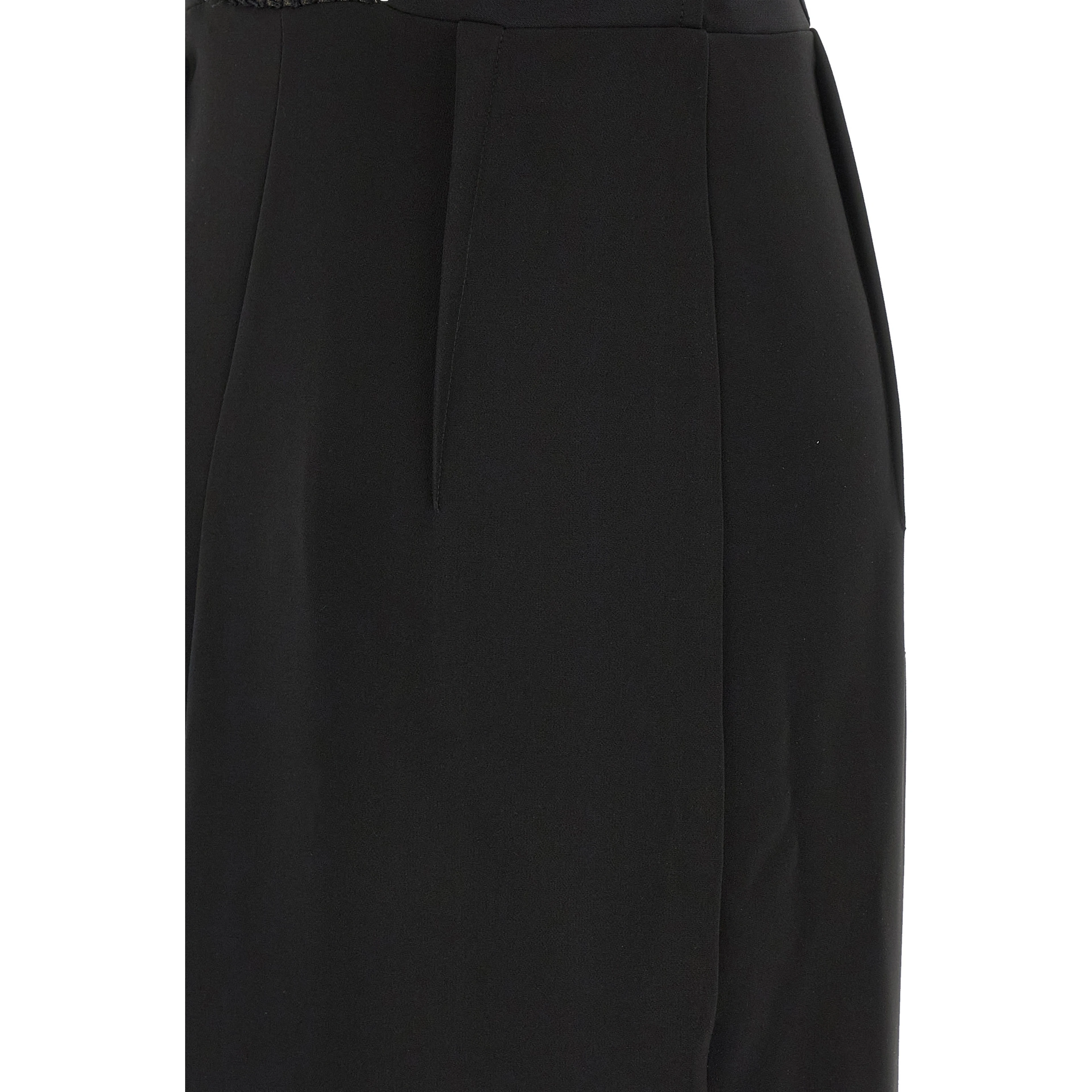 Black Polyester Long Dress