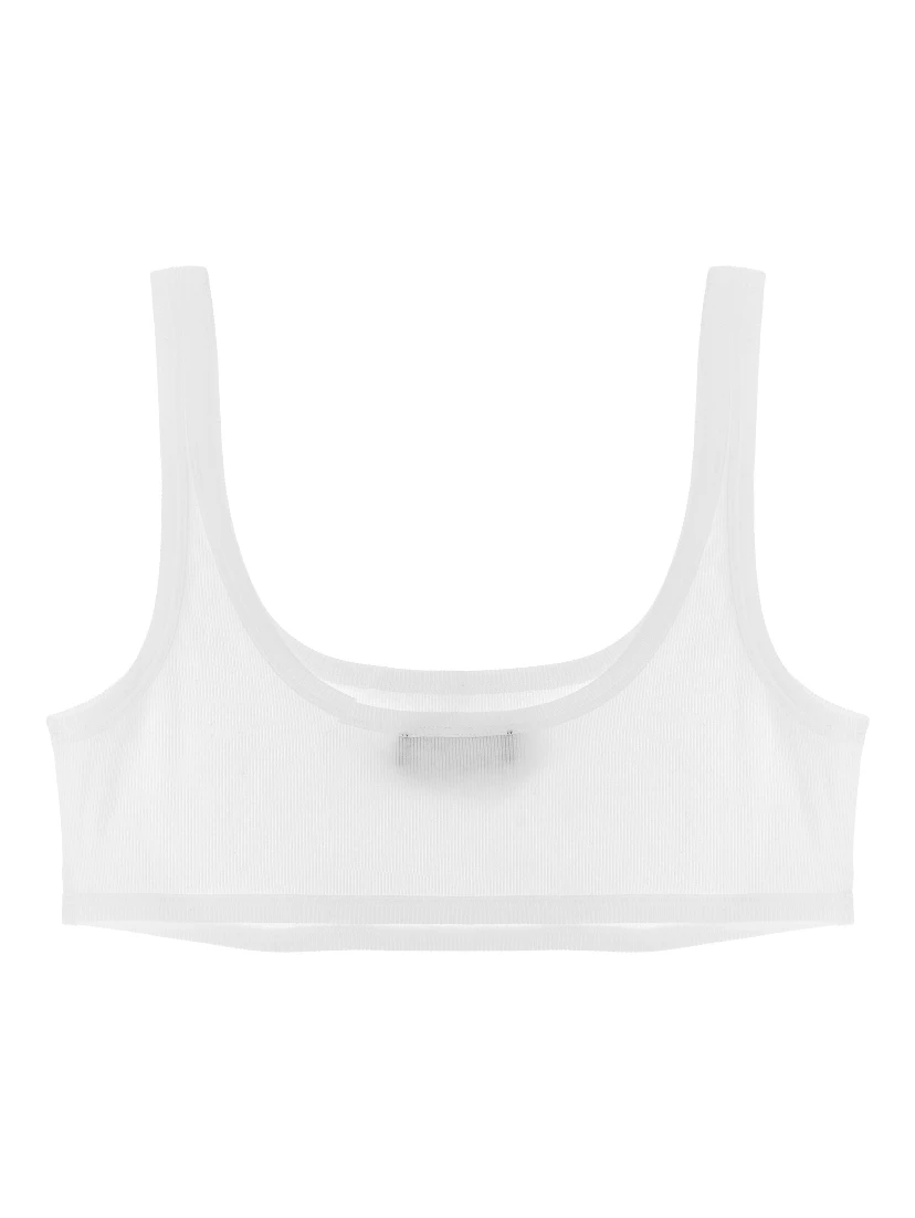 White Cotton Bra