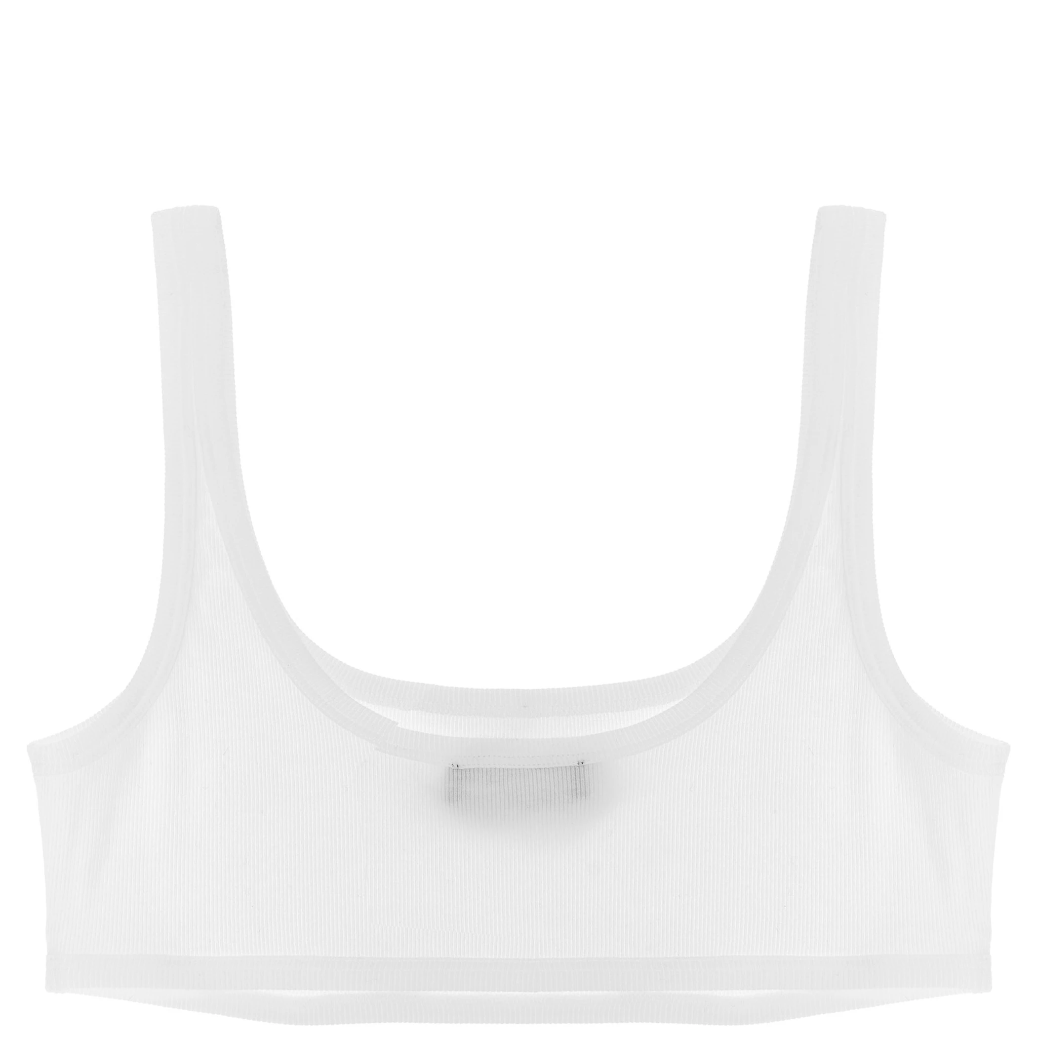 White Cotton Bra
