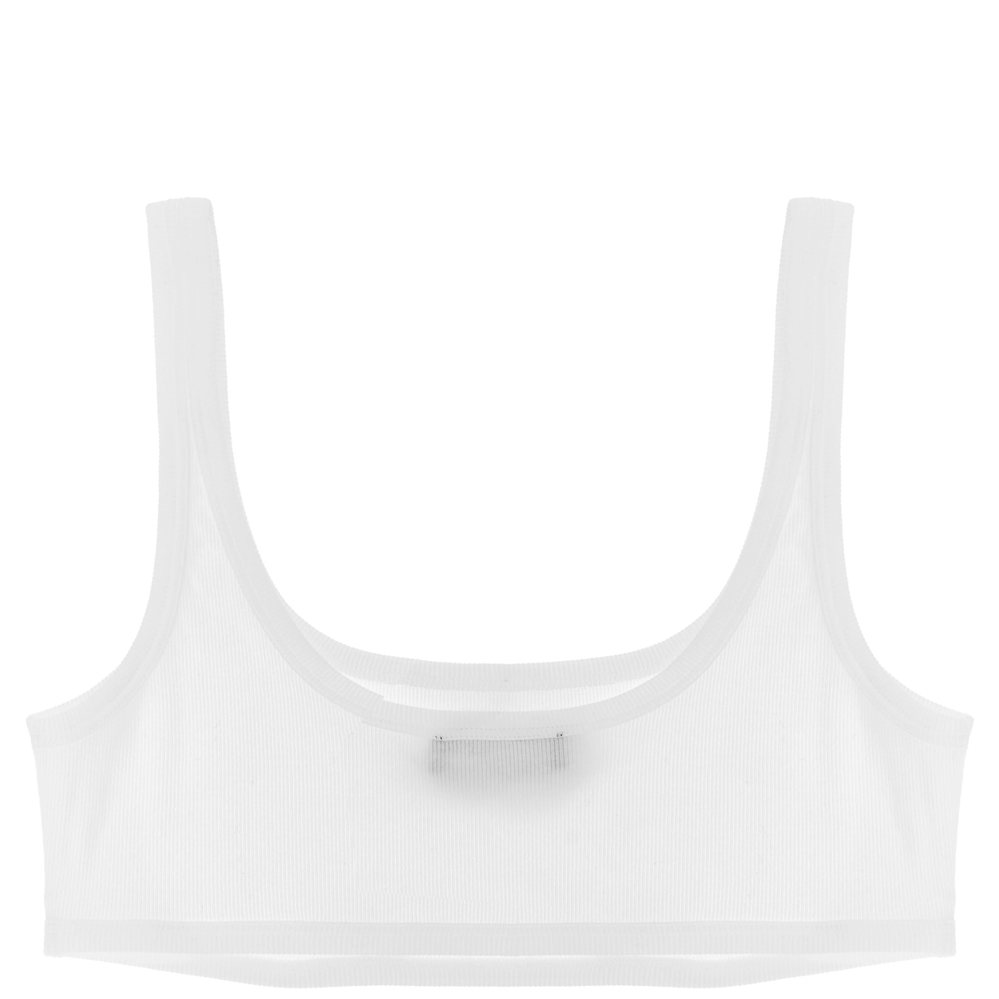 White Cotton Bra