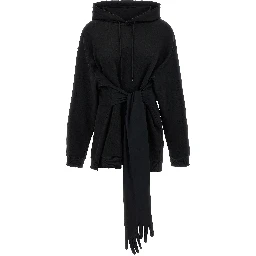 Black Cotton Short Dress