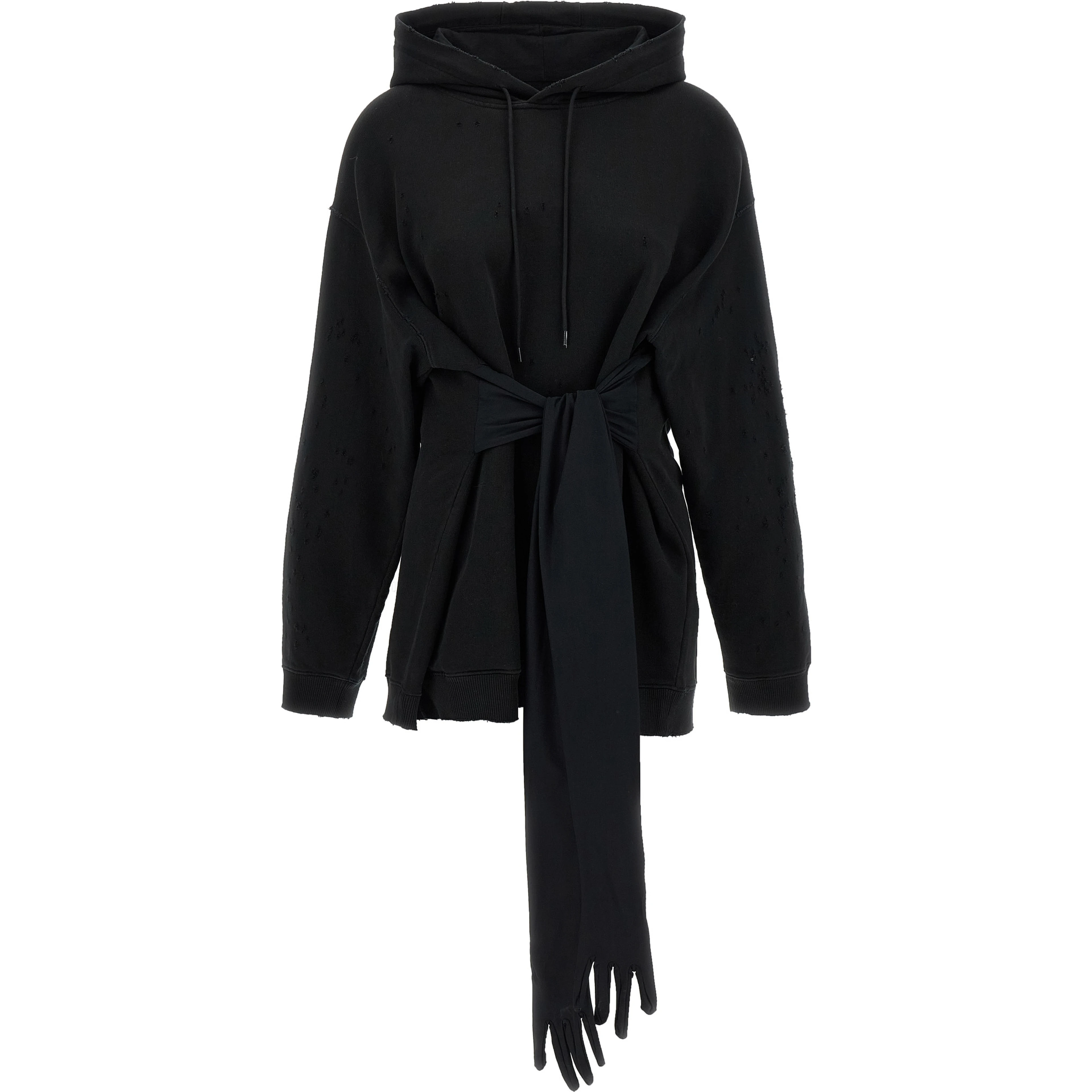 Black Cotton Short Dress