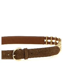 Brown Lamb Leather Regular Belt