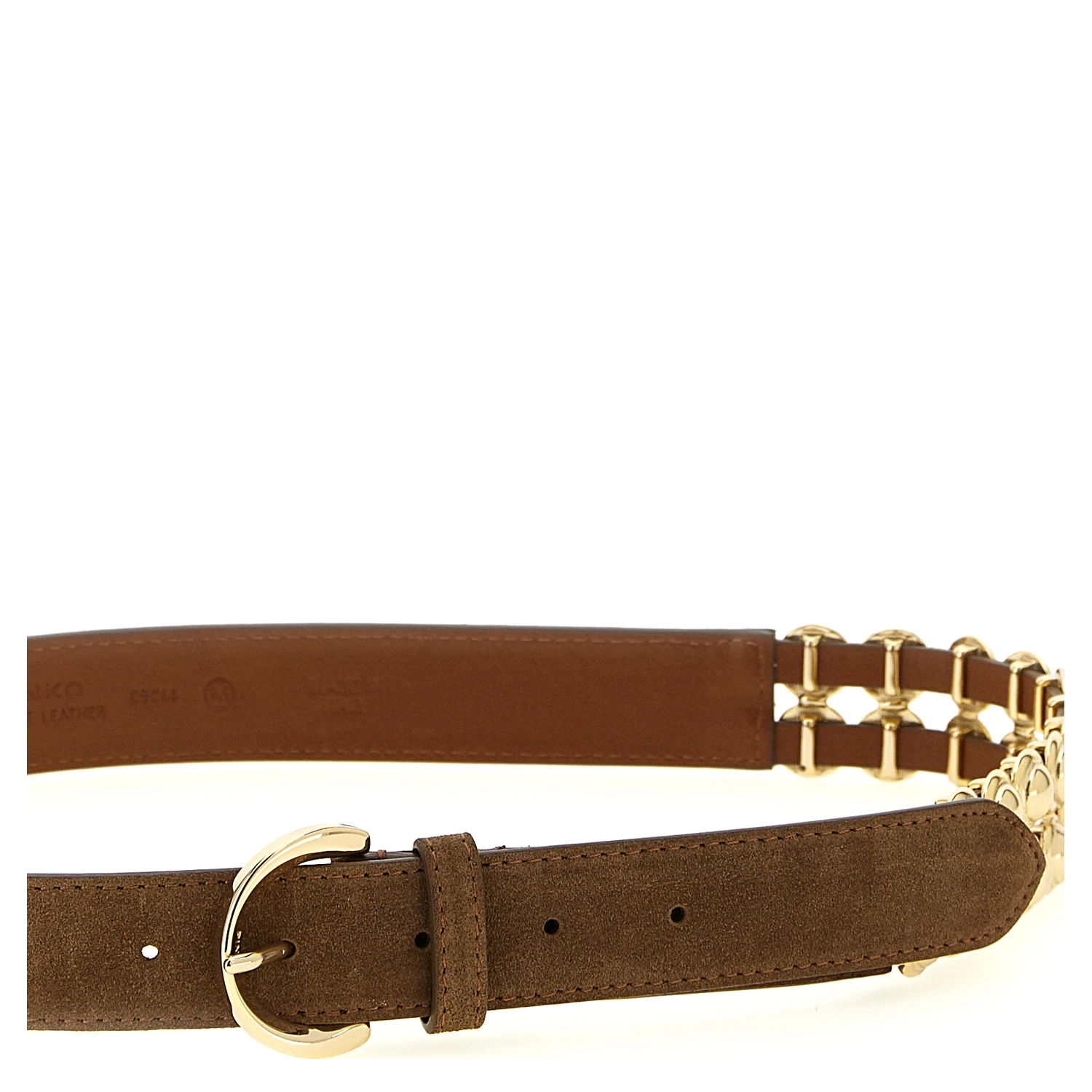 Brown Lamb Leather Regular Belt
