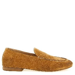 Brown Calfskin Slip-On Loafers