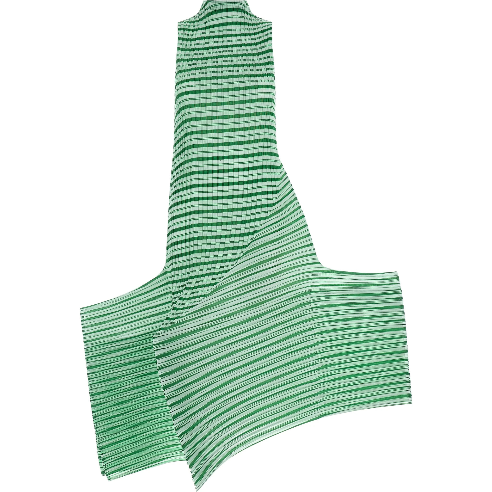 Bicolor Polyester Long Dress