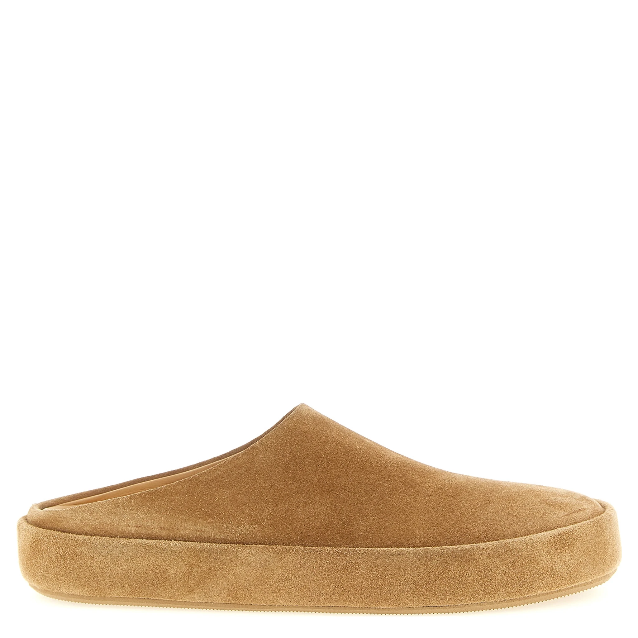 Beige Calfskin Mules