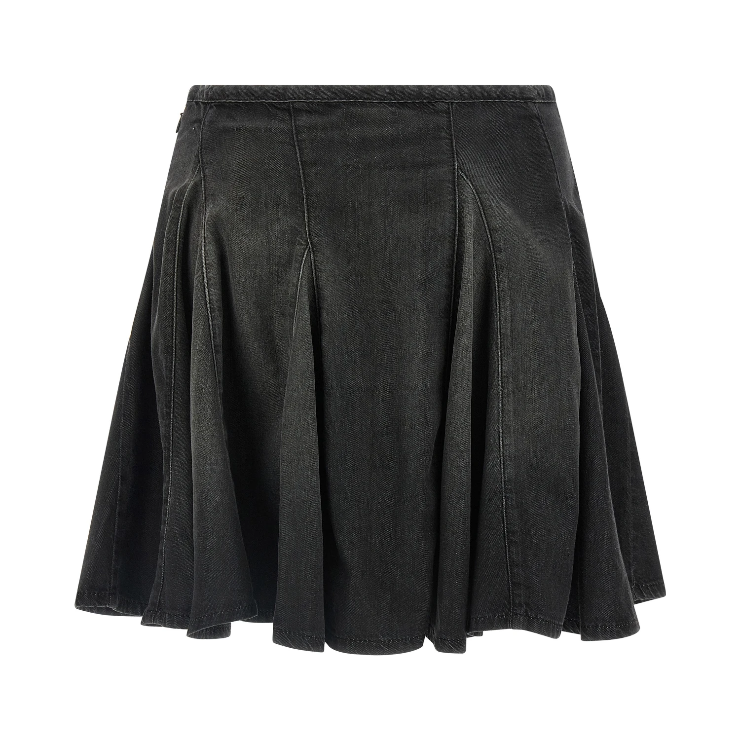 Black Cotton Long Skirt