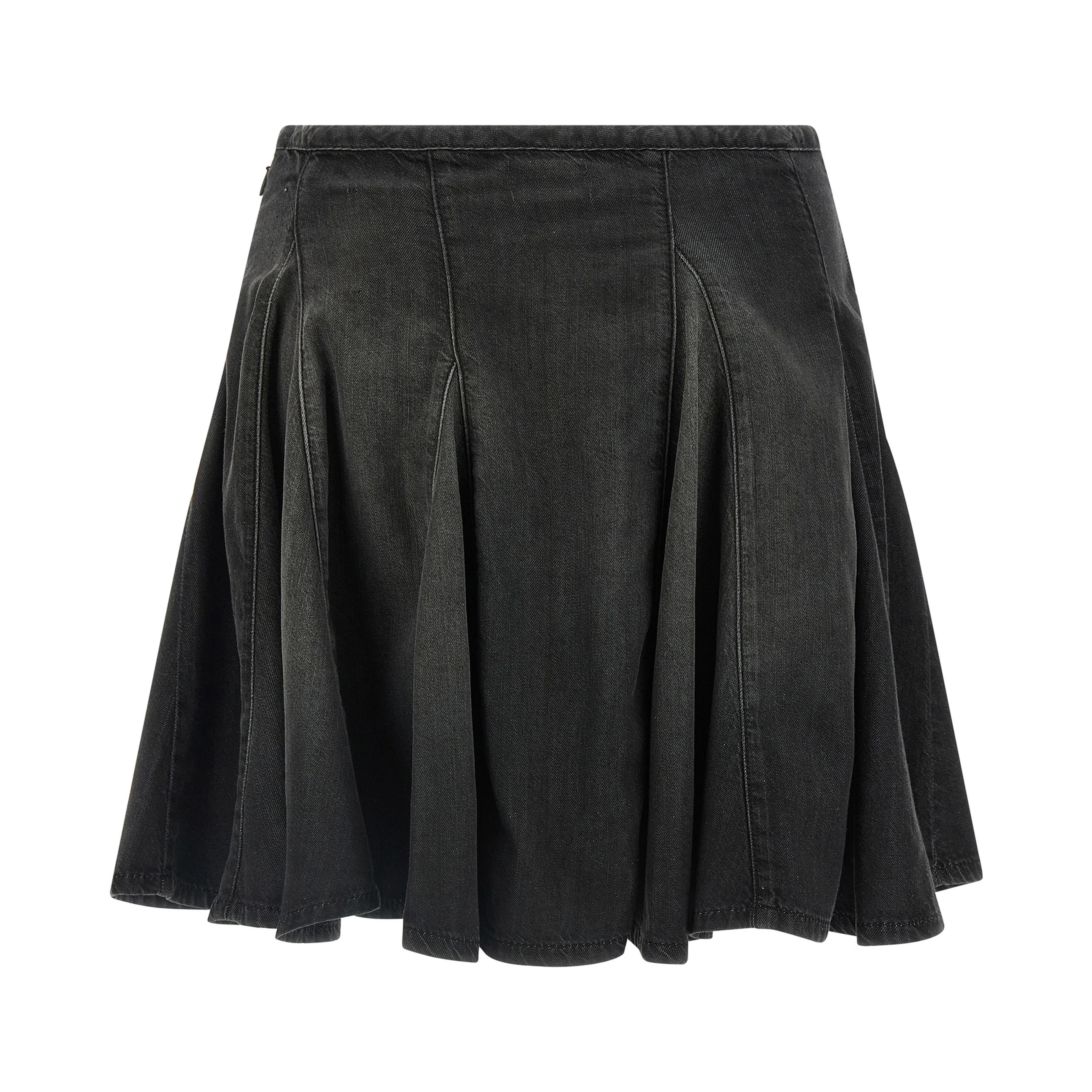 Black Cotton Long Skirt