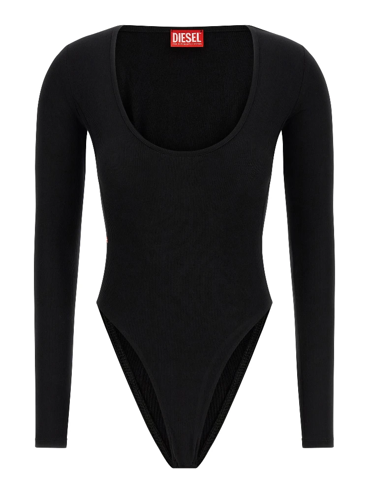 Black Viscose Bodysuit