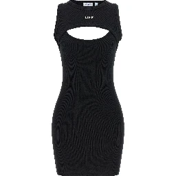Bicolor Cotton Short Dress