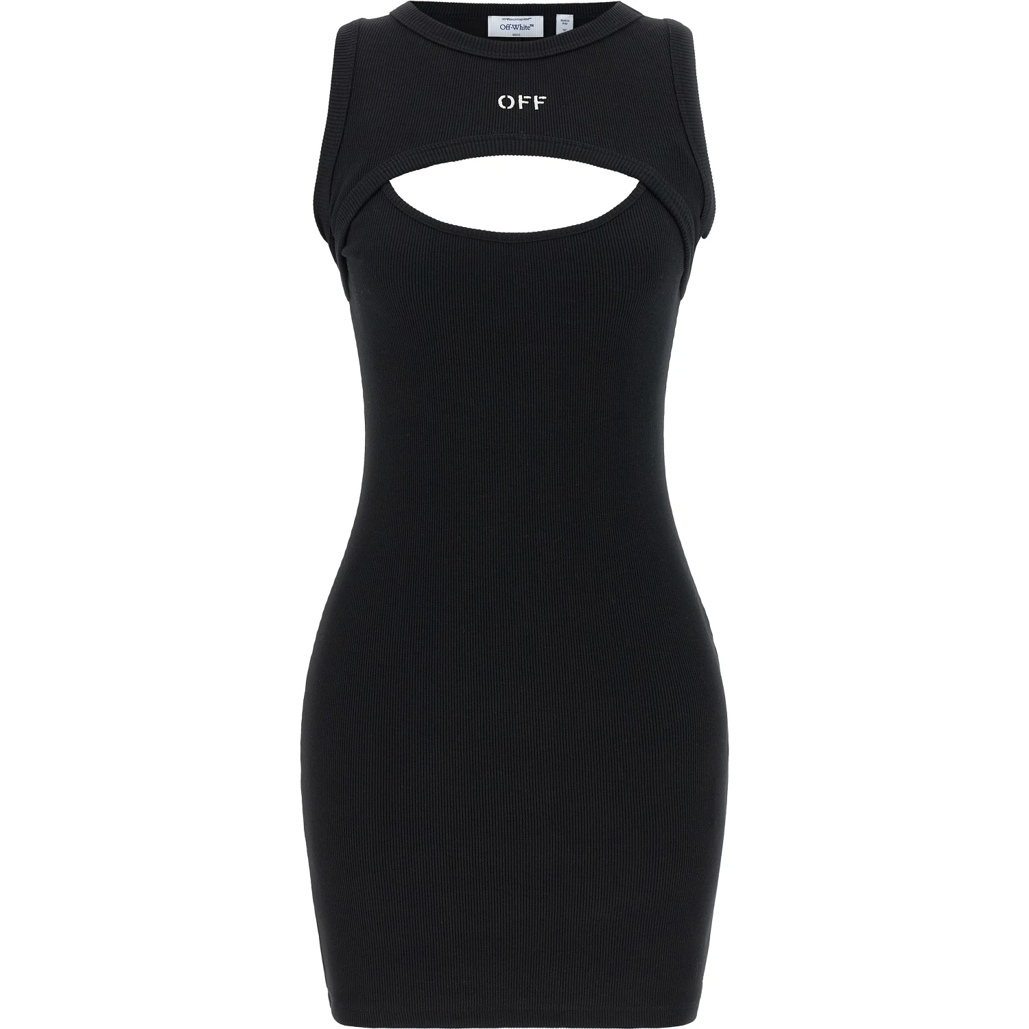 Bicolor Cotton Short Dress