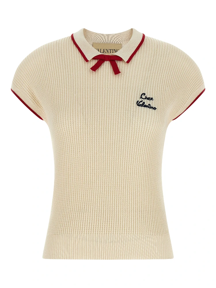Beige Cotton Shortsleeve Shirt