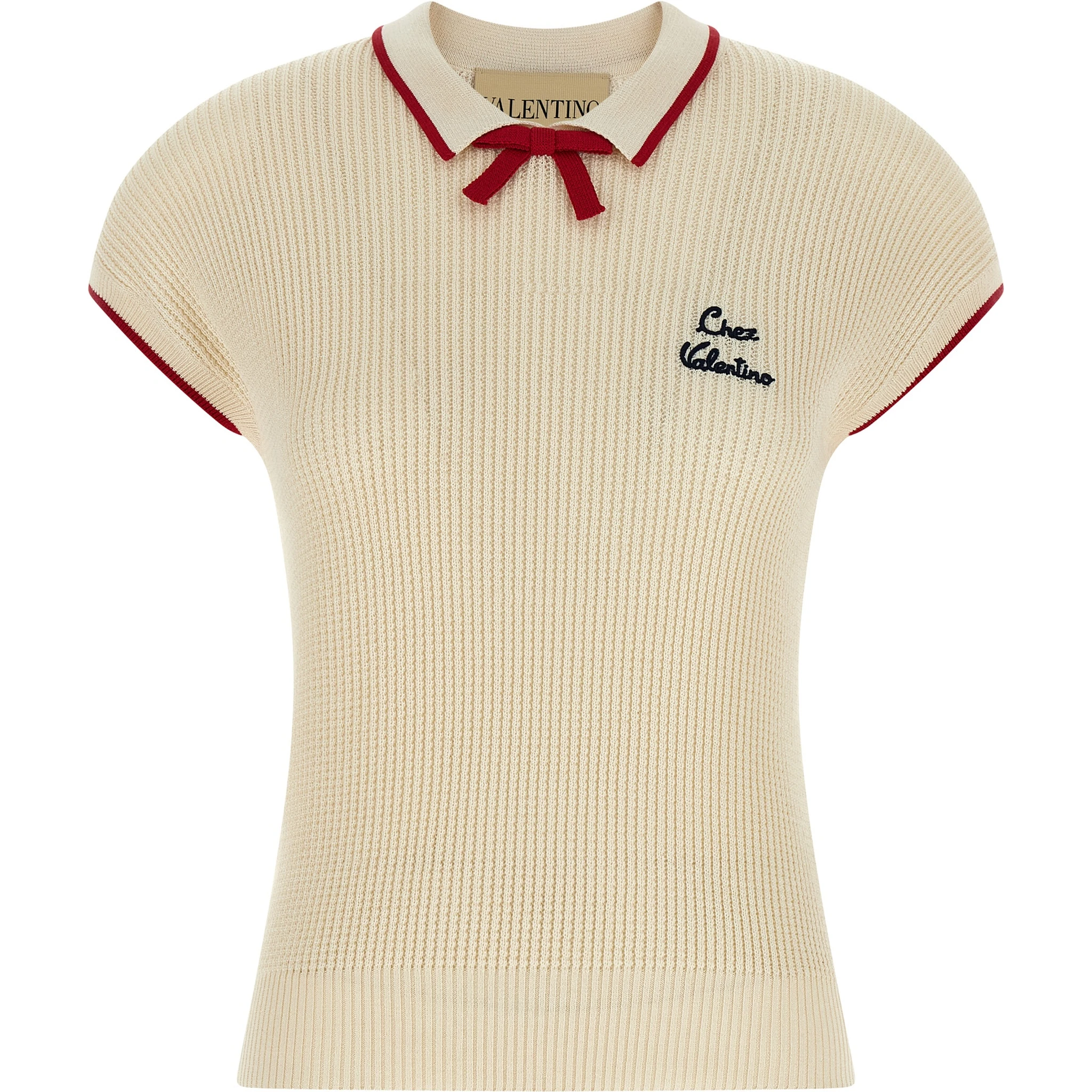 Beige Cotton Shortsleeve Shirt