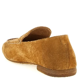 Brown Calfskin Slip-On Loafers
