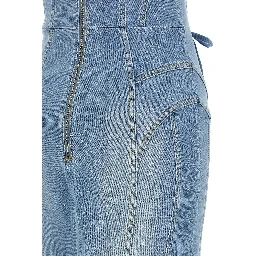Blue Cotton Midi Dress