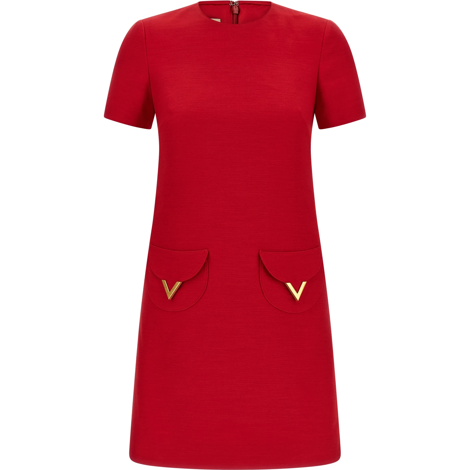 Multicolor Virgin Wool Short Dress