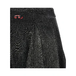 Black Cotton Long Skirt