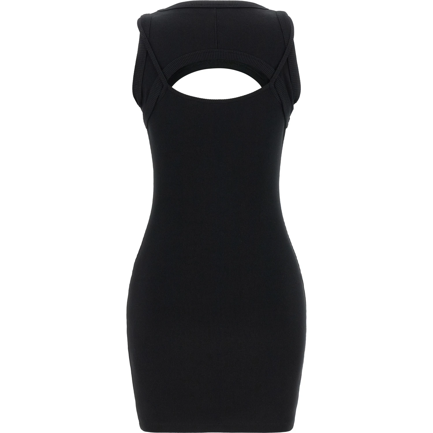 Bicolor Cotton Short Dress