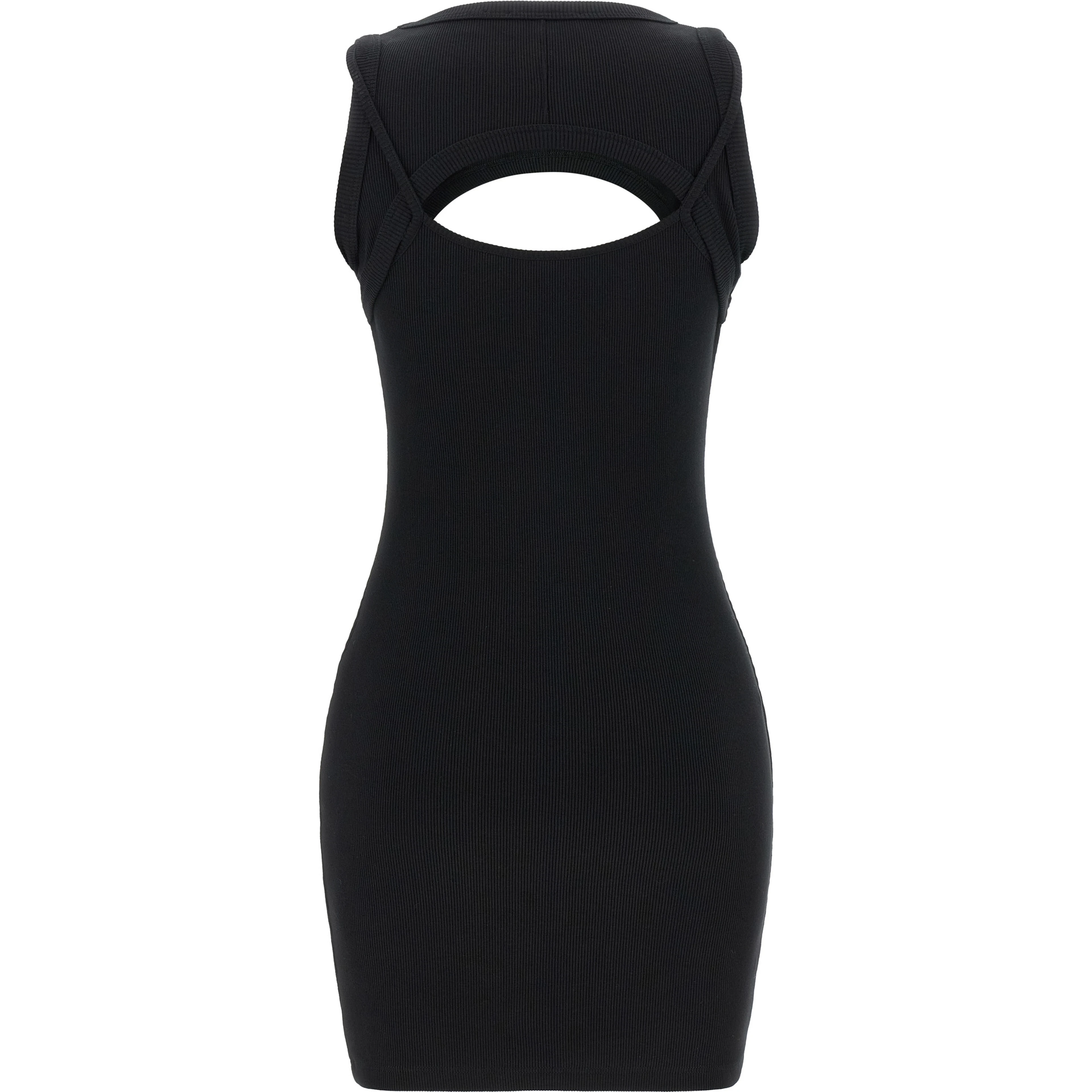 Bicolor Cotton Short Dress