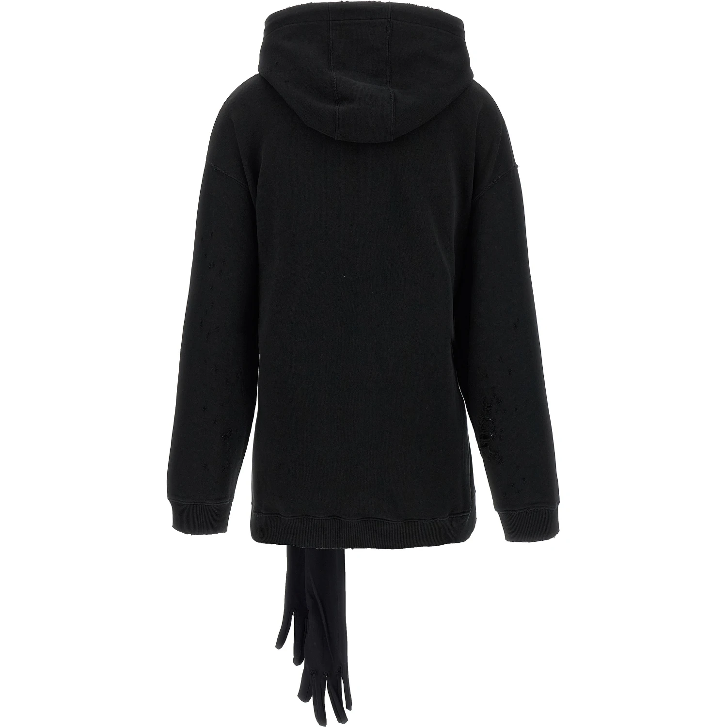 Black Cotton Short Dress