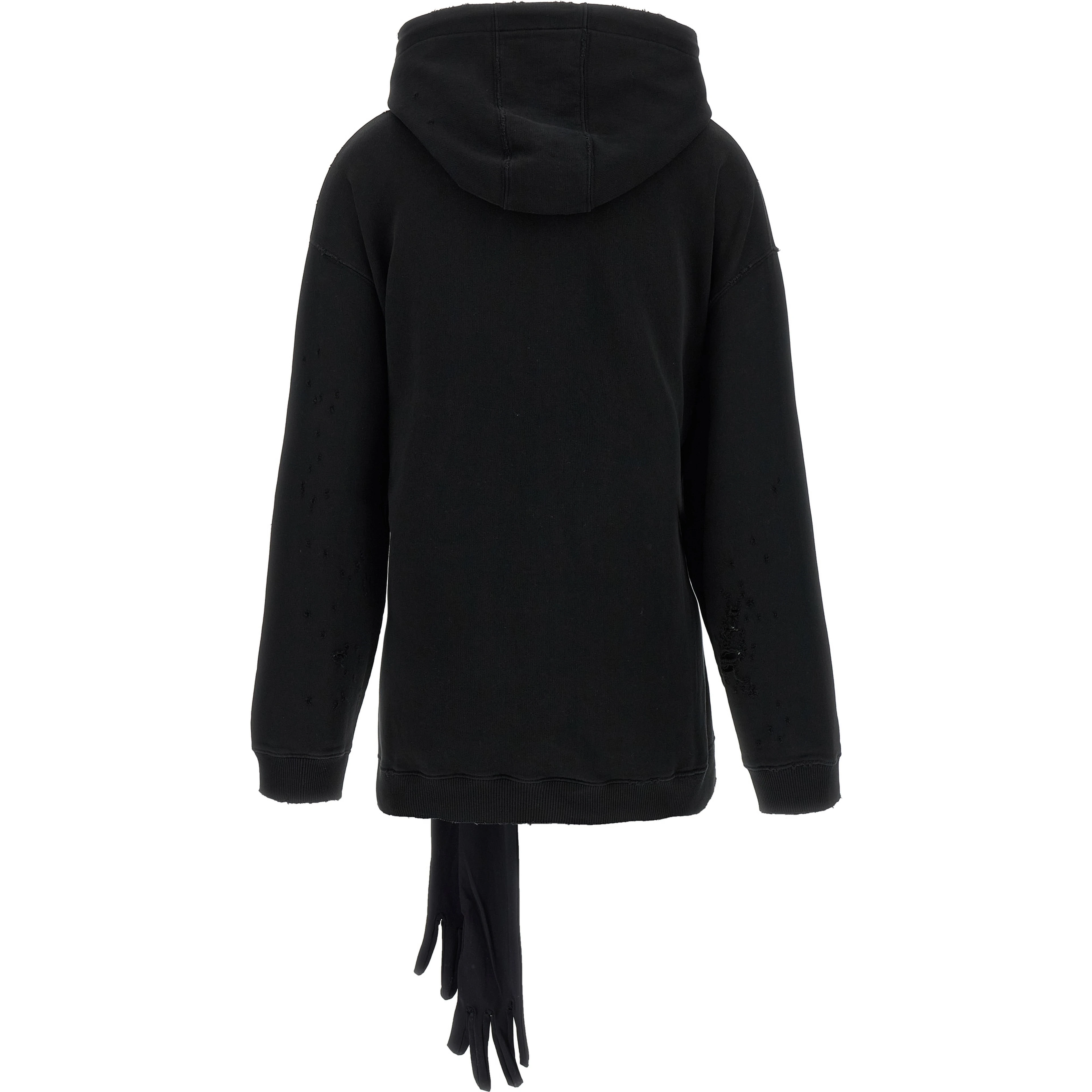 Black Cotton Short Dress