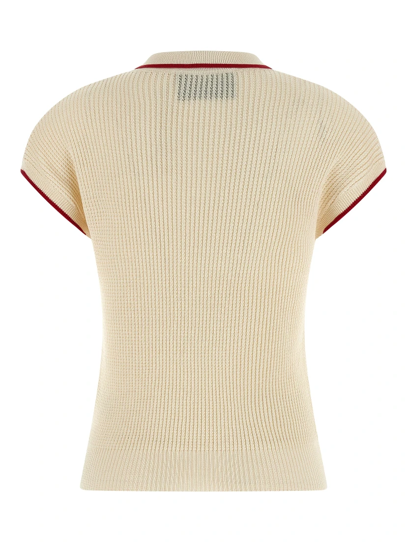 Beige Cotton Shortsleeve Shirt