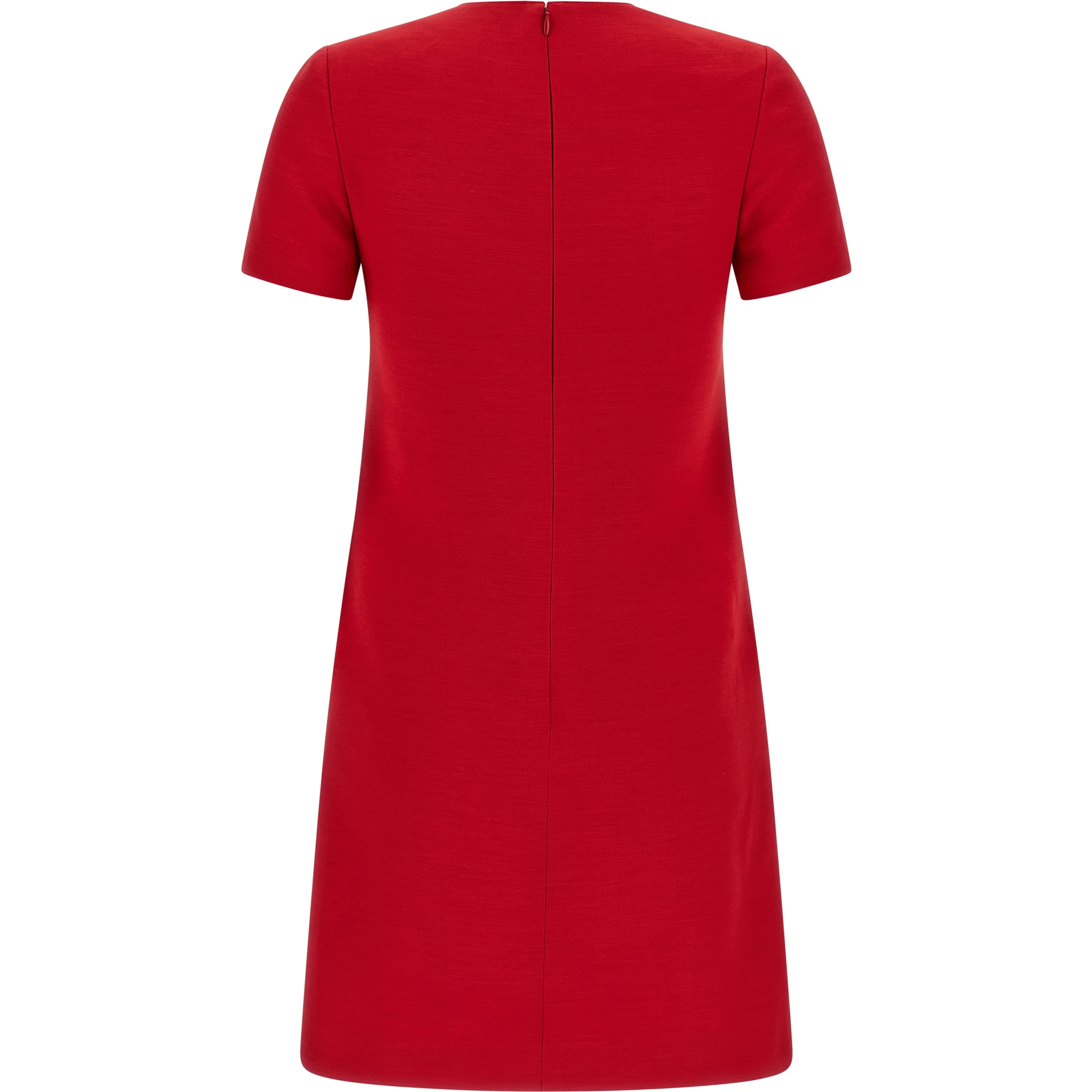 Multicolor Virgin Wool Short Dress