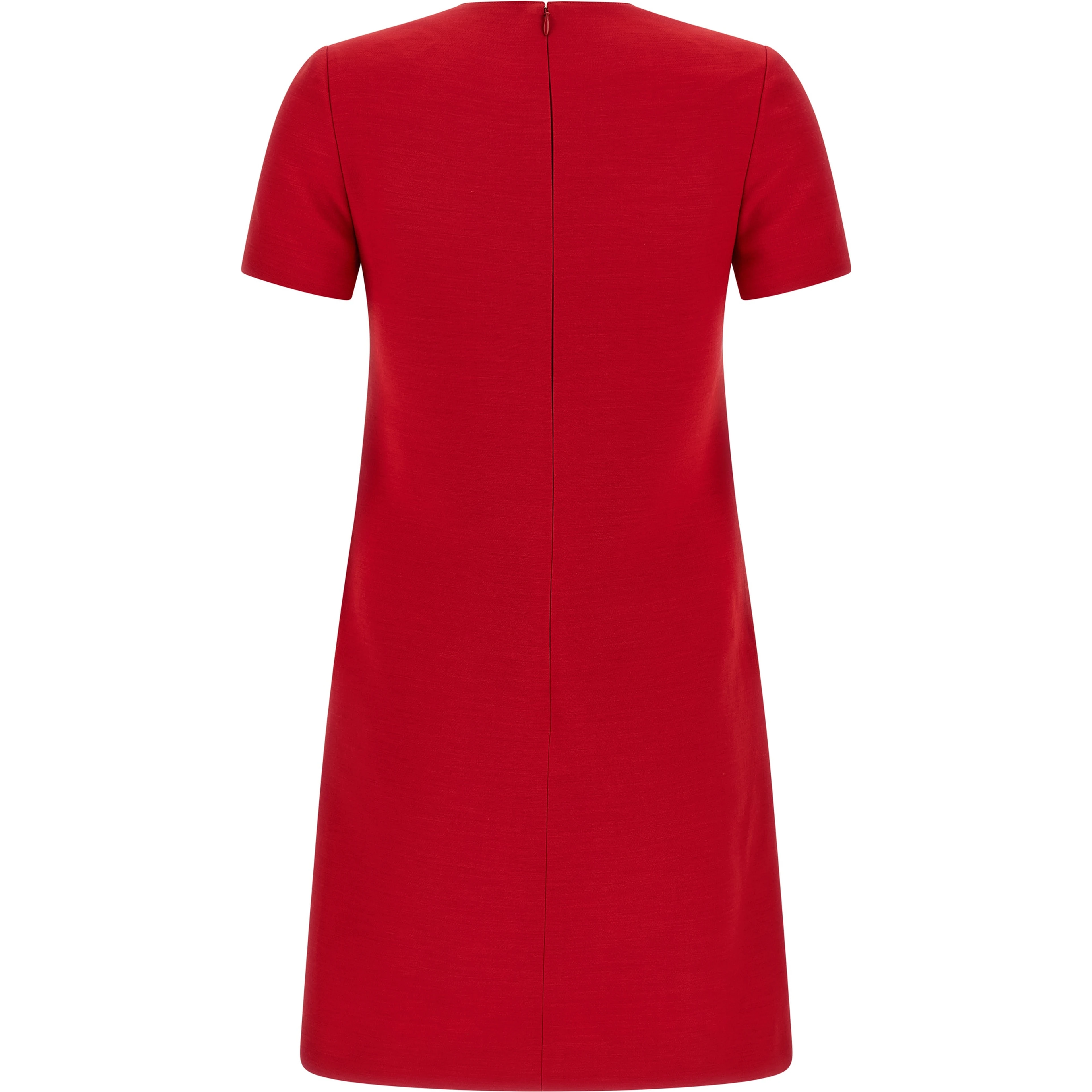 Multicolor Virgin Wool Short Dress